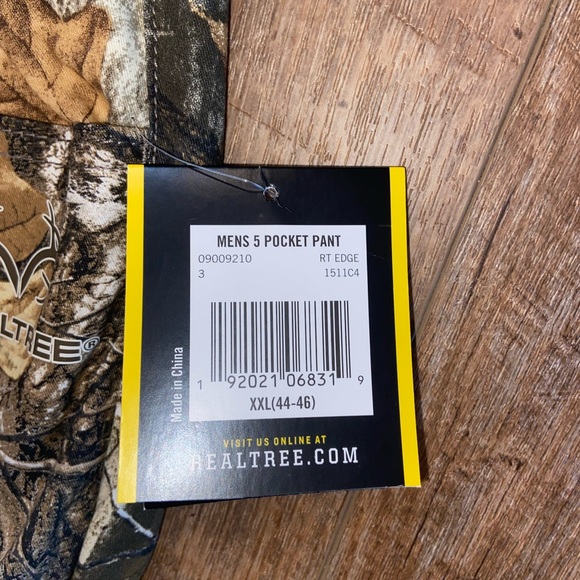 Real tree Edge Camo Men's Pants 5 Pocket Flex Jeans Deer Hunting NEW Multi SZ - Picture 5 of 11